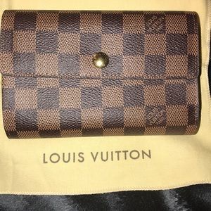 NEW LOUIS VUITTON DAMIER EBENE ALEXANDRA WALLET